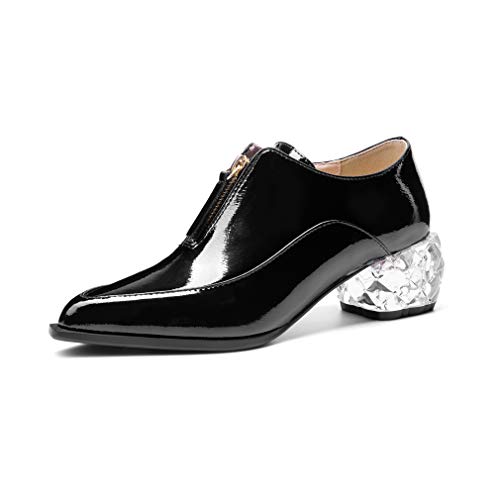 TinaCus Lackleder Damen Handgemachte Spitze Spitze Einzigartig Transparent Mid Heel Reißverschluss Stilvolle Pumps, schwarz, 38.5 EU TinaCus Lackleder Damen Handgemachte Spitze Spitze Einzigartig Transparent Mid Heel Reißverschluss Stilvolle Pumps, schwarz, 38.5 EU von TinaCus