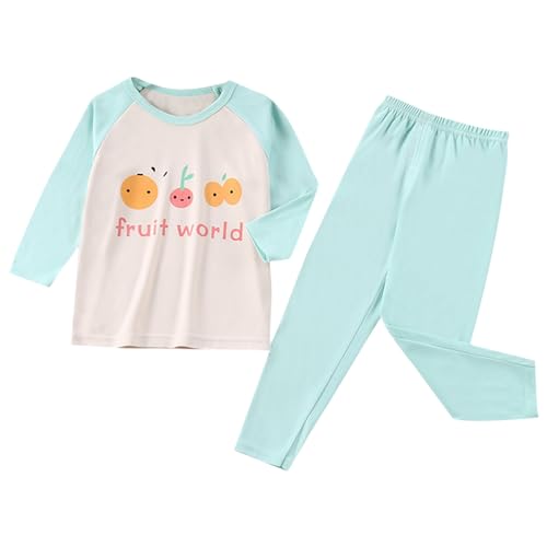 2-teilig Schlafanzug Baby Kinder Set Jungen Mädchen Cartoon Langarmshirt Hose Set Zweiteiliges Nachtwäsche Kleinkind Nachthemd Nachthose 98 122 128 140 152 158 164 176 von TinaDeer