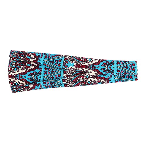 Sports Damen Stirnband, Boho Modische Haarband, Breite Elastische Weiche Atmungsaktiver Rutschfeste Stirnbänd, Print Haarschmuck, Sommer Bandana, Kopfband Turban für Yoga Sport Fitness von TinaDeer