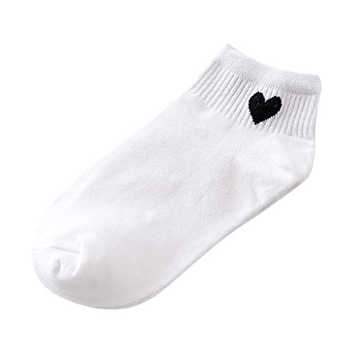 TinaDeer 1 Paar Unisex Sneaker Socken - Herren Damen Sportsocken Kurze Socken Baumwolle Laufsocken Atmungsaktive Baumwollsocken Kurzsocken für Männer und Frauen (Weiß, Einheitsgröße) von TinaDeer