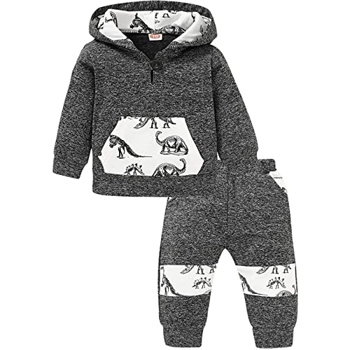 TinaDeer 2-teiliges Kleinkind Baby Mädchen Jungen Bekleidungsset Herbst Winter Outfits Camouflage Bedruckt Hoodie Sweatshirt Langarm Top + Lange Hosen Kleidung Sets für 0-3 Jahre von TinaDeer