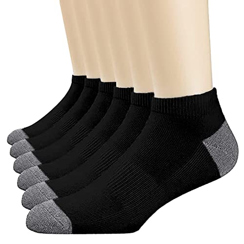 TinaDeer 3 Paar Sneaker Socken Herren 43-46 35-38 47-50 39-42 Baumwolle Sport Socken Damen Atmungsaktive Gepolsterte Kurzsocken Schwarz Weiß Laufsocken von TinaDeer