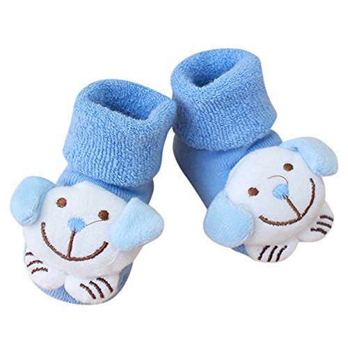 TinaDeer Antirutsch 3D Cartoon Tier Babysocken Neugeboren Baby Kleinkinder Mädchen Jungen Baumwolle Socken Herbst Winter Socken Dick warm Socken für Baby 0-1 Jahre (E, M) von TinaDeer