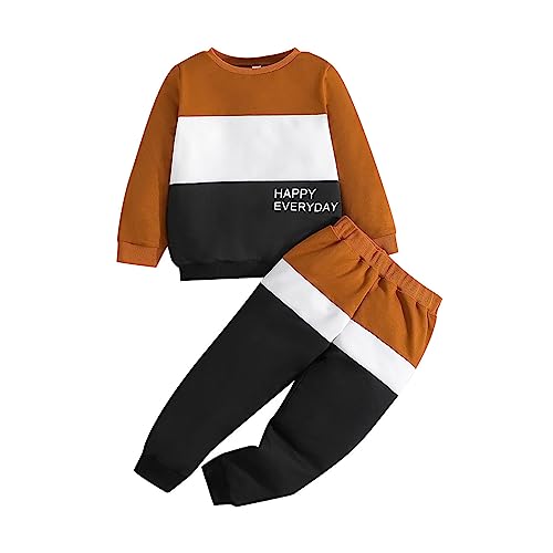 TinaDeer Baby Kleinkind Kinder Kleidung Set Jungen Outfit Langarm Sweatshirt + Hose Herbst Winter Neugeborene Baumwolle Babykleidung von TinaDeer