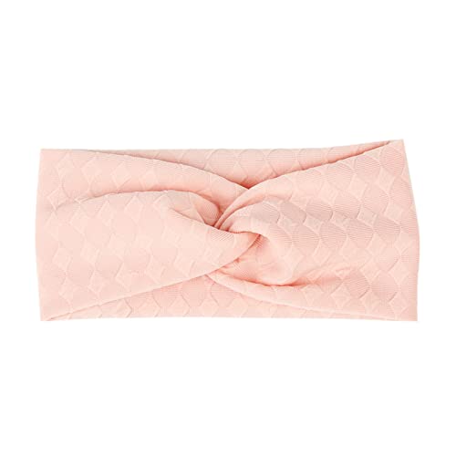 TinaDeer Baby Mädchen Stirnband mit kreuzgeknüpft Neugeborene Stirnbänder Stretch Haarband Taufe Headwear Kopfband Haarbänder Kopftuch für 0-1 Jahre Kinder Kleinkinder Säuglinge (A1-G, One Size) von TinaDeer