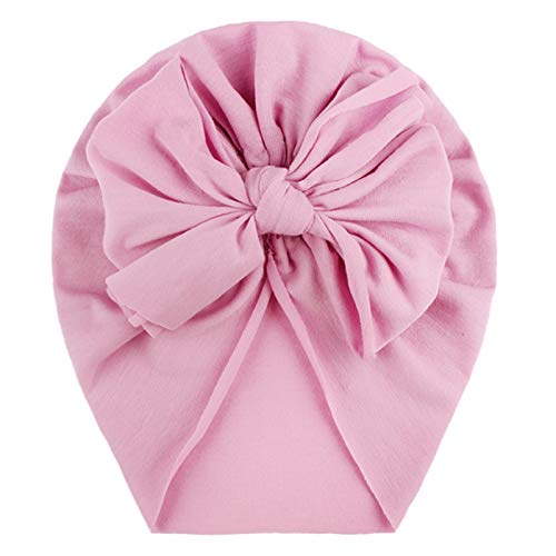 TinaDeer Baby Turban Neugeboren Mädchen Taufe Stirnband Haarband mit Schleife Sommer Stretch Headwrap Beanie Headwear Cap Mütze Hut für 0-3 Jahre Kleinkind Säuglinge (C), Einheitsgröße von TinaDeer