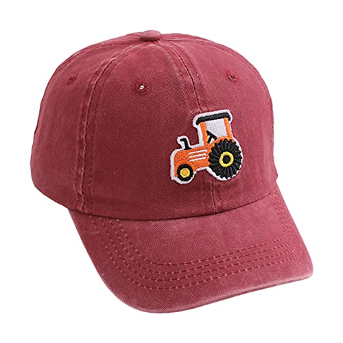 TinaDeer Geschenke Kinder Jungen Kappe Auto Baseballkappe aus Baumwolle Baseball Cap UV Schutz Einstellbar Baseballmütze Junge Einheitsgröße 2-5 Jahre von TinaDeer