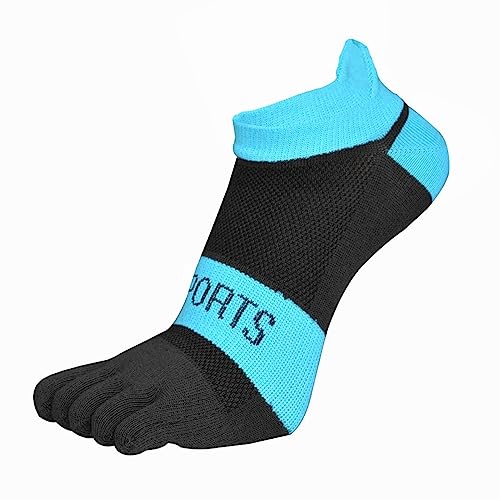 TinaDeer Herren Fünf Finger Zehensocken 38-43 Baumwolle Sneaker Socken Kurz Atmungsaktiv Sportsocken Laufsocken für Männer für Fitness, Laufen, Joggen, Alltag und Freizeit von TinaDeer