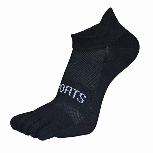 TinaDeer Herren Fünf Finger Zehensocken 38-43 Baumwolle Sneaker Socken Kurz Atmungsaktiv Sportsocken Laufsocken für Männer für Fitness, Laufen, Joggen, Alltag und Freizeit von TinaDeer