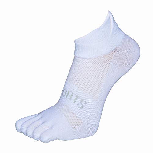 TinaDeer Herren Fünf Finger Zehensocken 38-43 Baumwolle Sneaker Socken Kurz Atmungsaktiv Sportsocken Laufsocken für Männer für Fitness, Laufen, Joggen, Alltag und Freizeit von TinaDeer