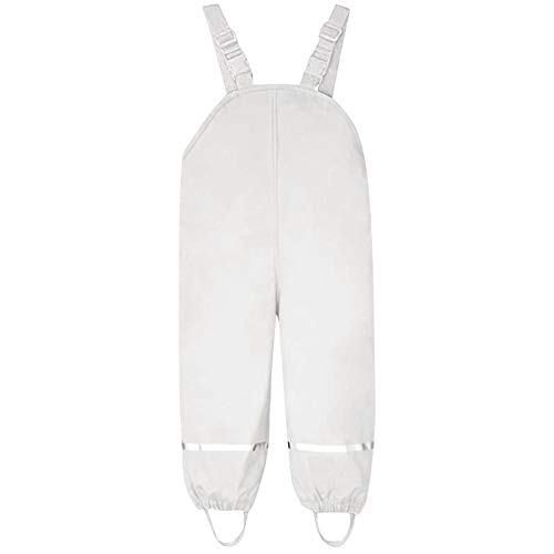 TinaDeer Kinder Mädchen Jungen Regenlatzhose, Kinder Regenhosen, Unisex Matschhose,wasserdichte Atmungsaktiv Matschhose Overalls für Unisex Latzhose Skihose Wanderhose für 1-8 Jahr (E, 140) von TinaDeer