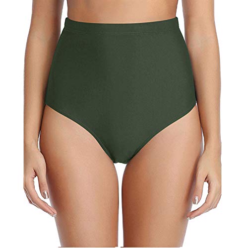 TinaDeer Kurze Hosen High Bikini Bottom Badeanzug Schwimmen Taillenbekleidung Damenhose Set Armstoppuhr von TinaDeer