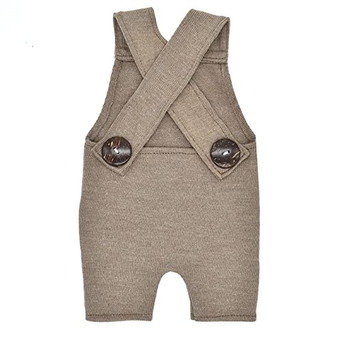 TinaDeer Neugeborenes Baby gestrickter Knopf fußloser Strampler Fotografie Prop Jammies Overalls Hosen Heimvision von TinaDeer