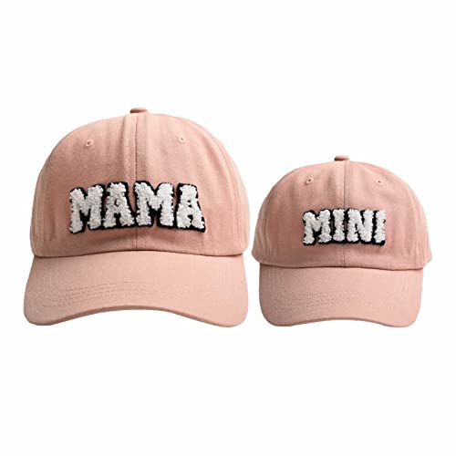 TinaDeer Schal Halstuch Mädchen Eltern-Kind-Outfit, Unisex-Baseballmütze, klassisch, niedriges Profil, Baumwoll-Baseballmütze, Stickerei, Mama, Beschriftungsbuchstabe, weich, Mütze Mädchen 4 Jahre von TinaDeer