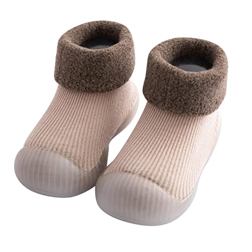 TinaDeer Schuhe Sohle Hausschuhe Strick Jungen warm fest Kleinkind Socken Strumpf weicher Gummi Baby Kinder Babypflege Hausschuhe Kinder Elefanten von TinaDeer