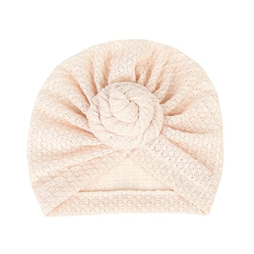 TinaDeer Turban Baby Mädchen Neugeboren Stirnband Haarband Knoten Mütze Sommer Stretch geknotet Headwear Kleinkind Neugeborene Mütze Hut für 0-2 Jahren Mädchen (F, 17x15cm) von TinaDeer