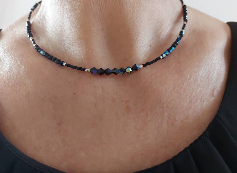 Funkelnde Glas - Perlenkette, Handgemachtes Unikat von TinaMineDesign