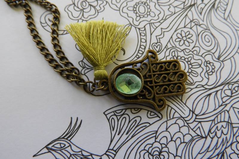 Kette Im Boho - Style in Bronze von TinaTwinklestars1