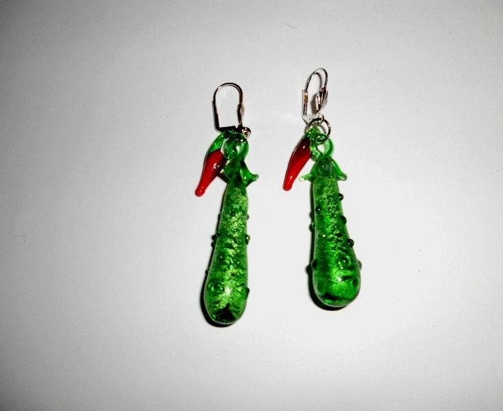 Ohrringe - Chili Kaktus von TinaTwinklestars1