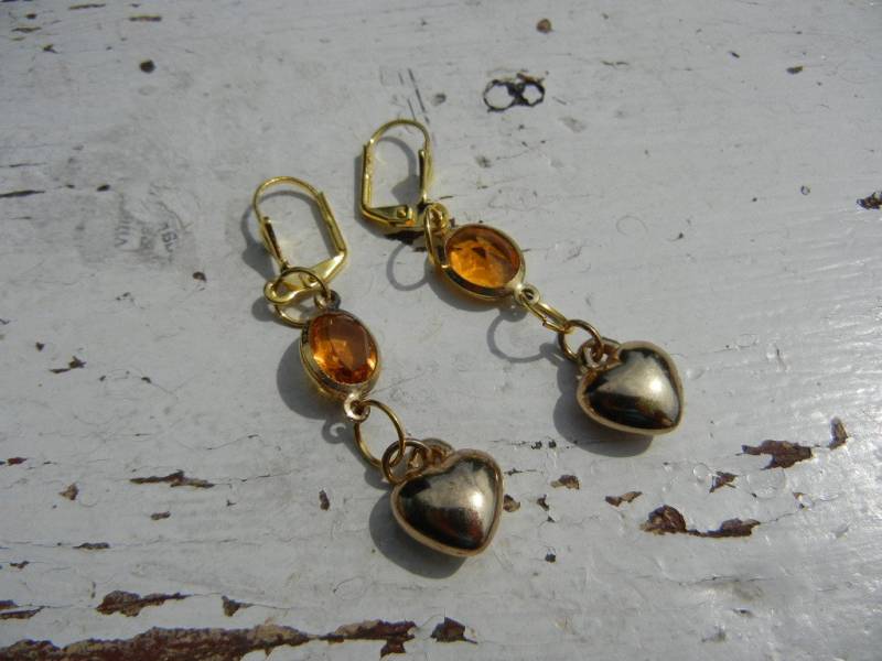 Ohrringe - Gold Und Topas von TinaTwinklestars1