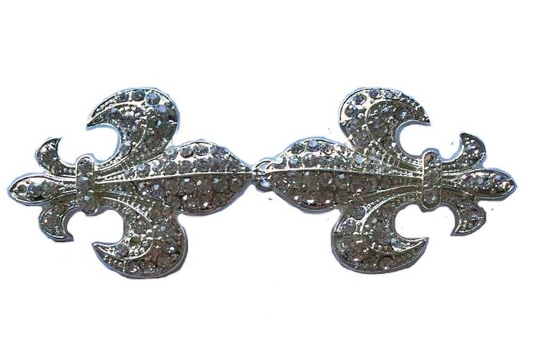 Cardigan Clip Fleur in Crystal Oder Black von TinasPrettyPinkToes