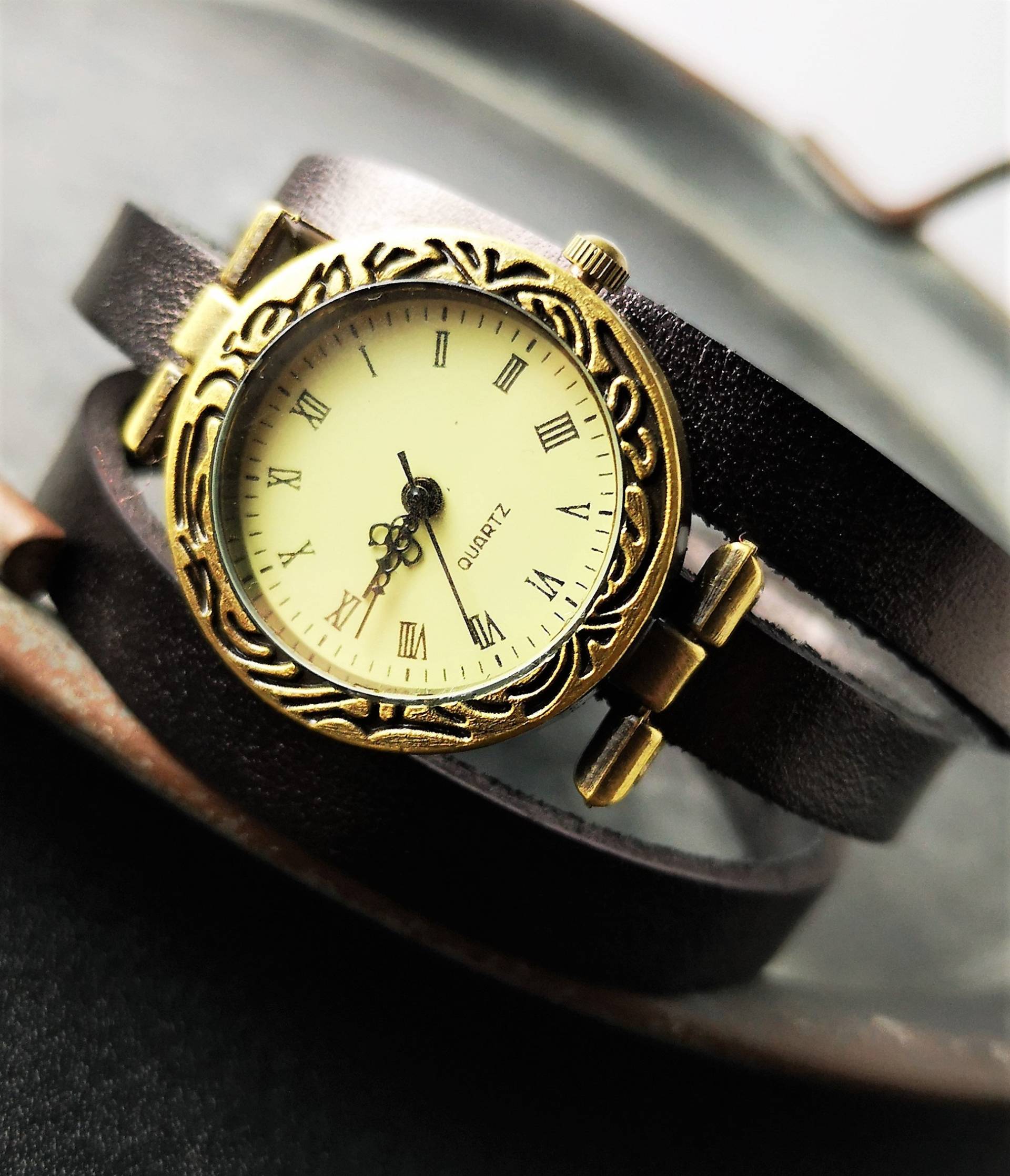 Armbanduhr, Wickeluhr, Lederuhr, Auswahl Armbanduhr, Wickeluhr, Lederuhr, Auswahl von TinasSchmucktruheCOM
