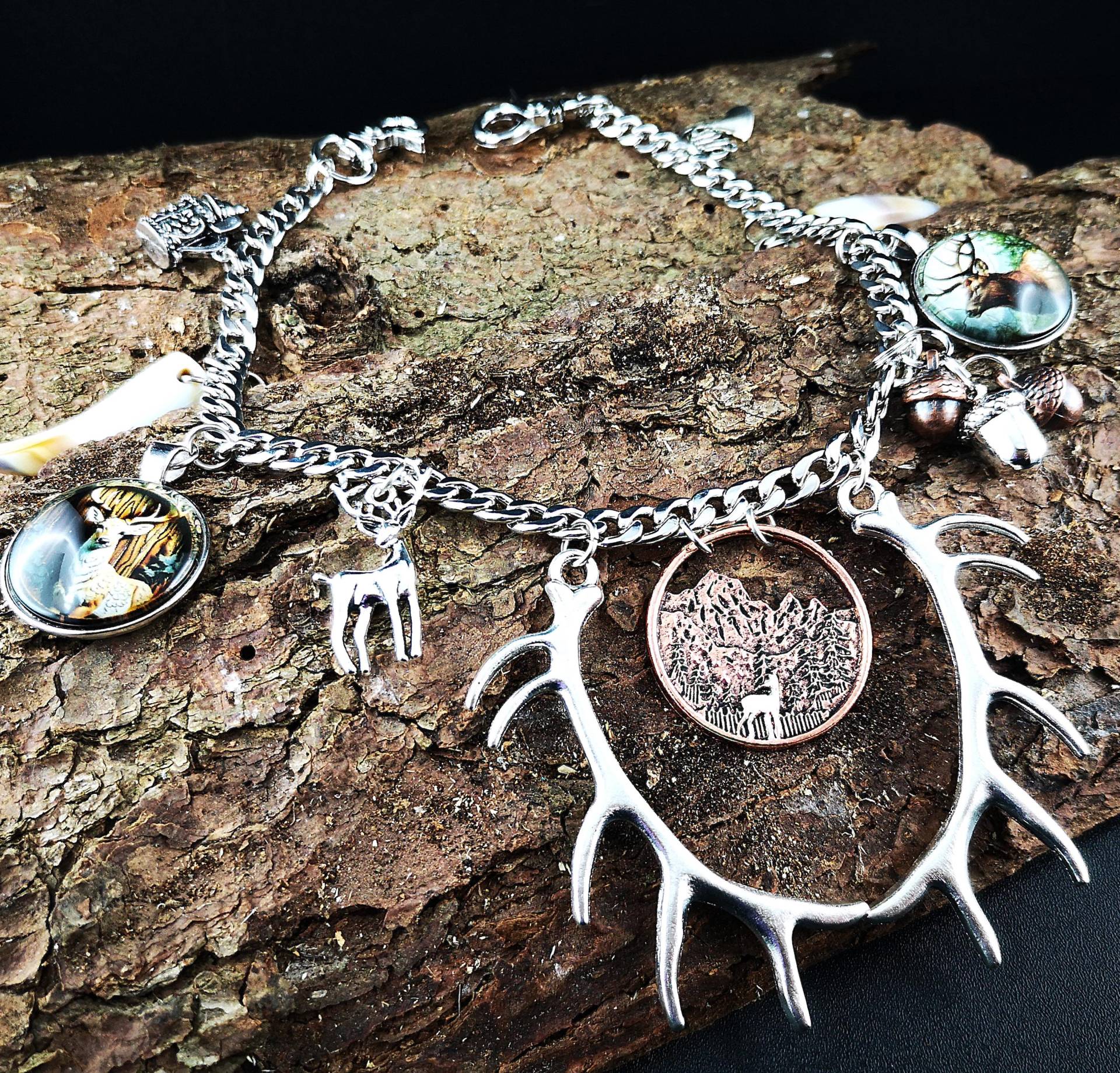 Herren-Charivari, Trachtenschmuck, 1 - Reihig, Jakob von TinasSchmucktruheCOM