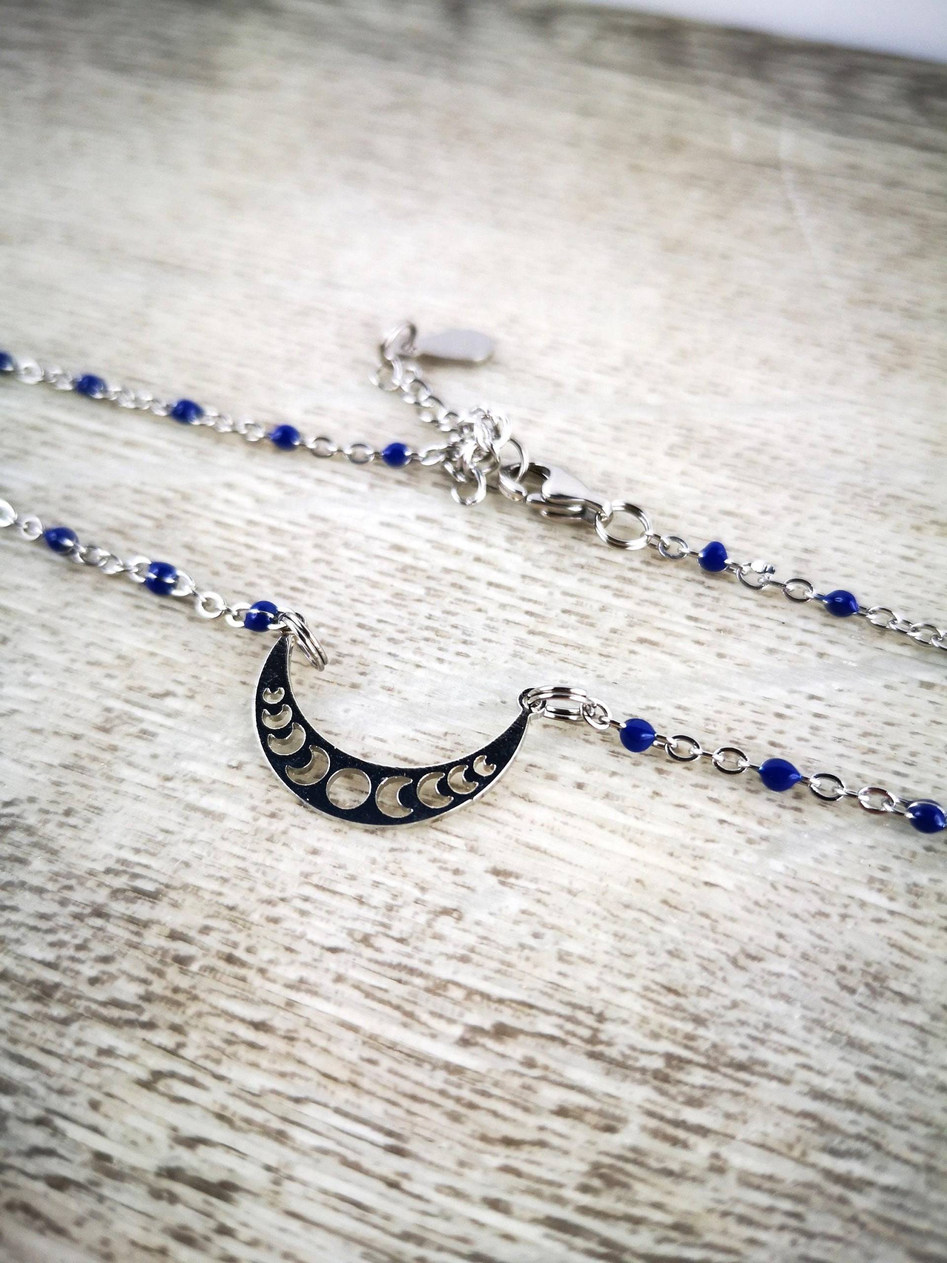 Kette, Edelstahl, Edelstahlkette, Mondpasen Kette, Edelstahl, Edelstahlkette, Mondpasen von TinasSchmucktruheCOM