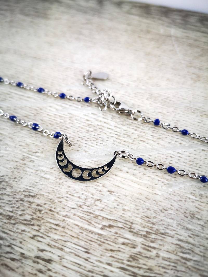 Kette, Edelstahl, Edelstahlkette, Mondpasen Kette, Edelstahl, Edelstahlkette, Mondpasen von TinasSchmucktruheCOM