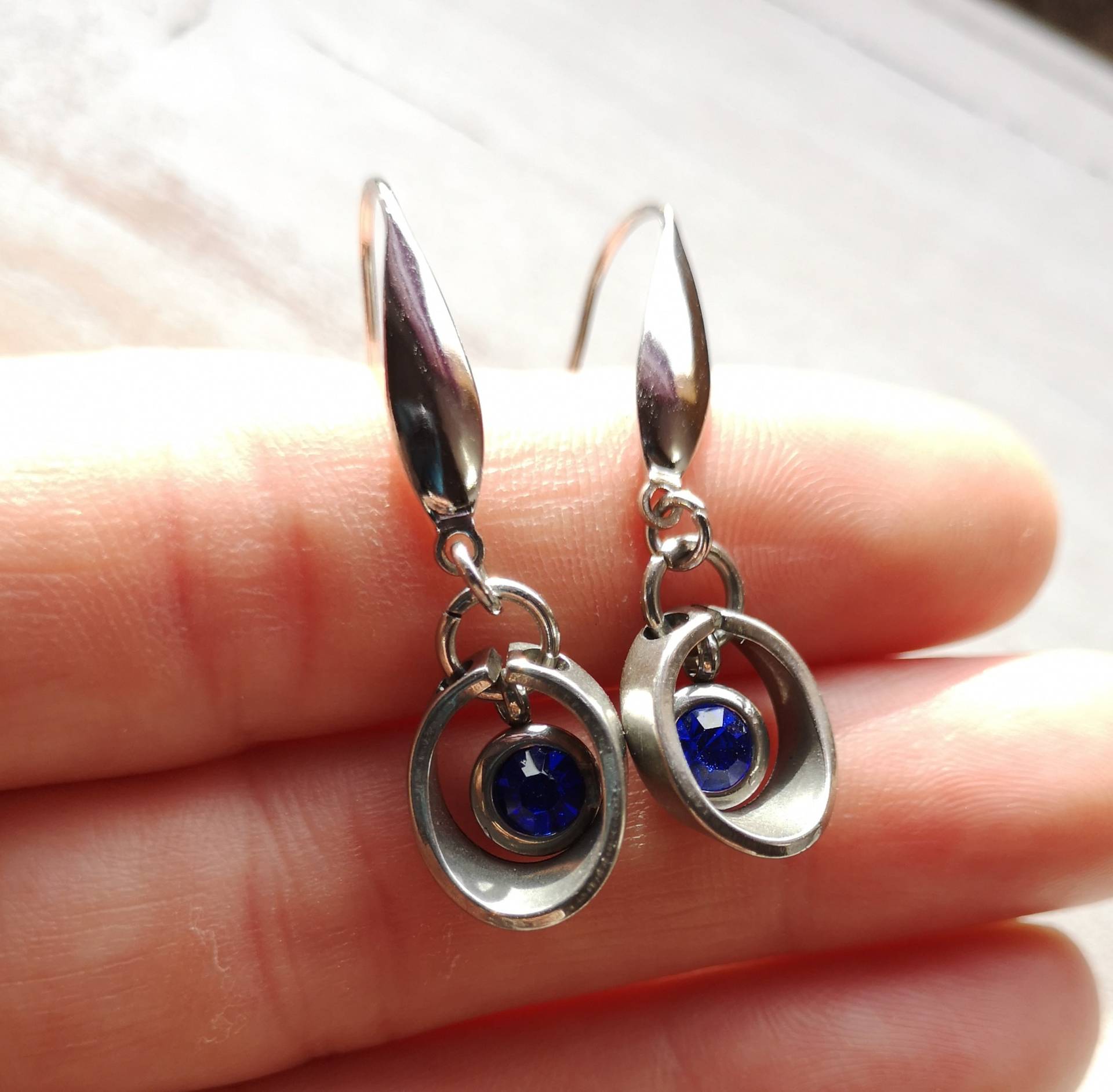 Ohrringe, Ohrhänger, Edelstahl Und Strass Ohrringe, Ohrhänger, Edelstahl Und Strass von TinasSchmucktruheCOM