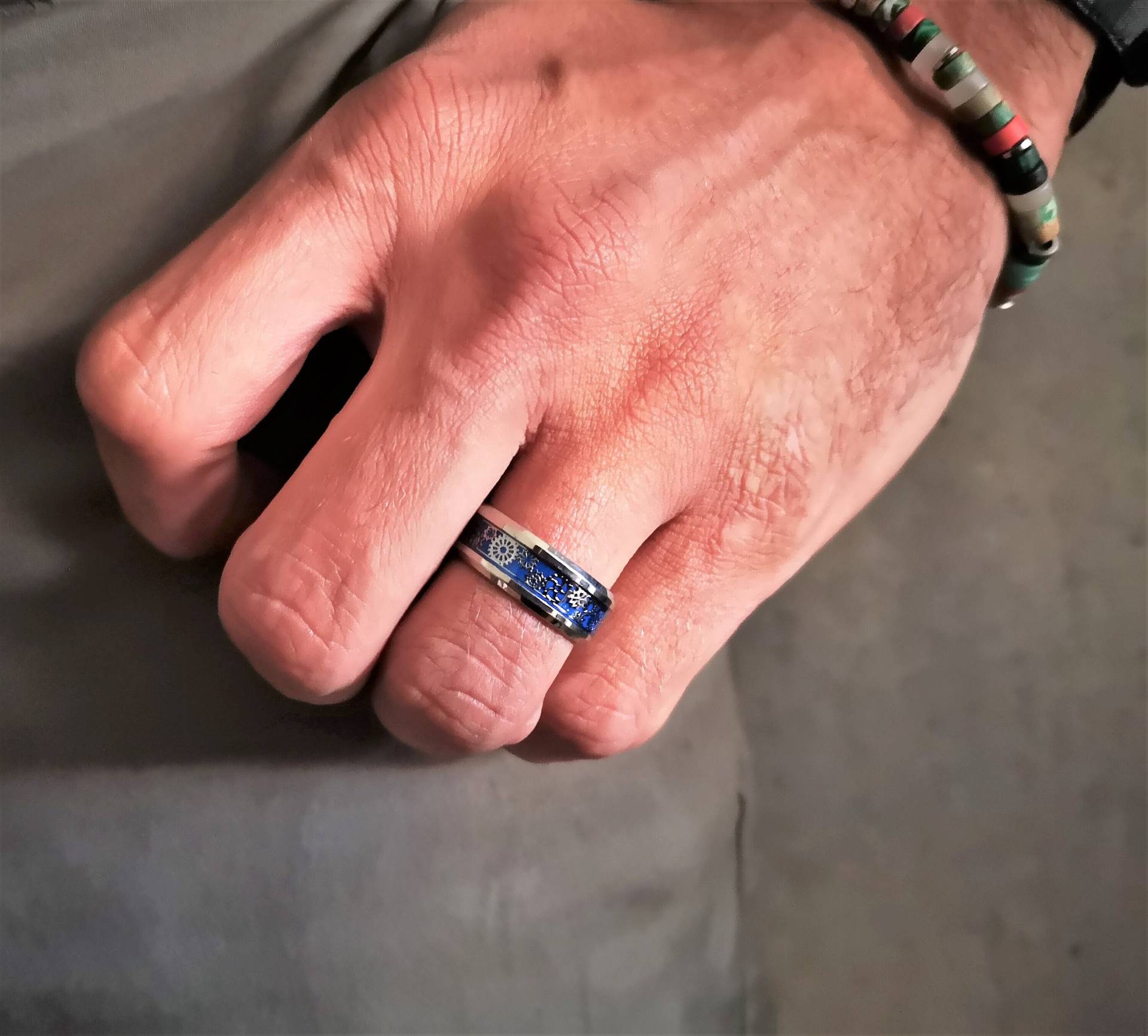 Ring, Edelstahl, Steampunk, Unisex von TinasSchmucktruheCOM