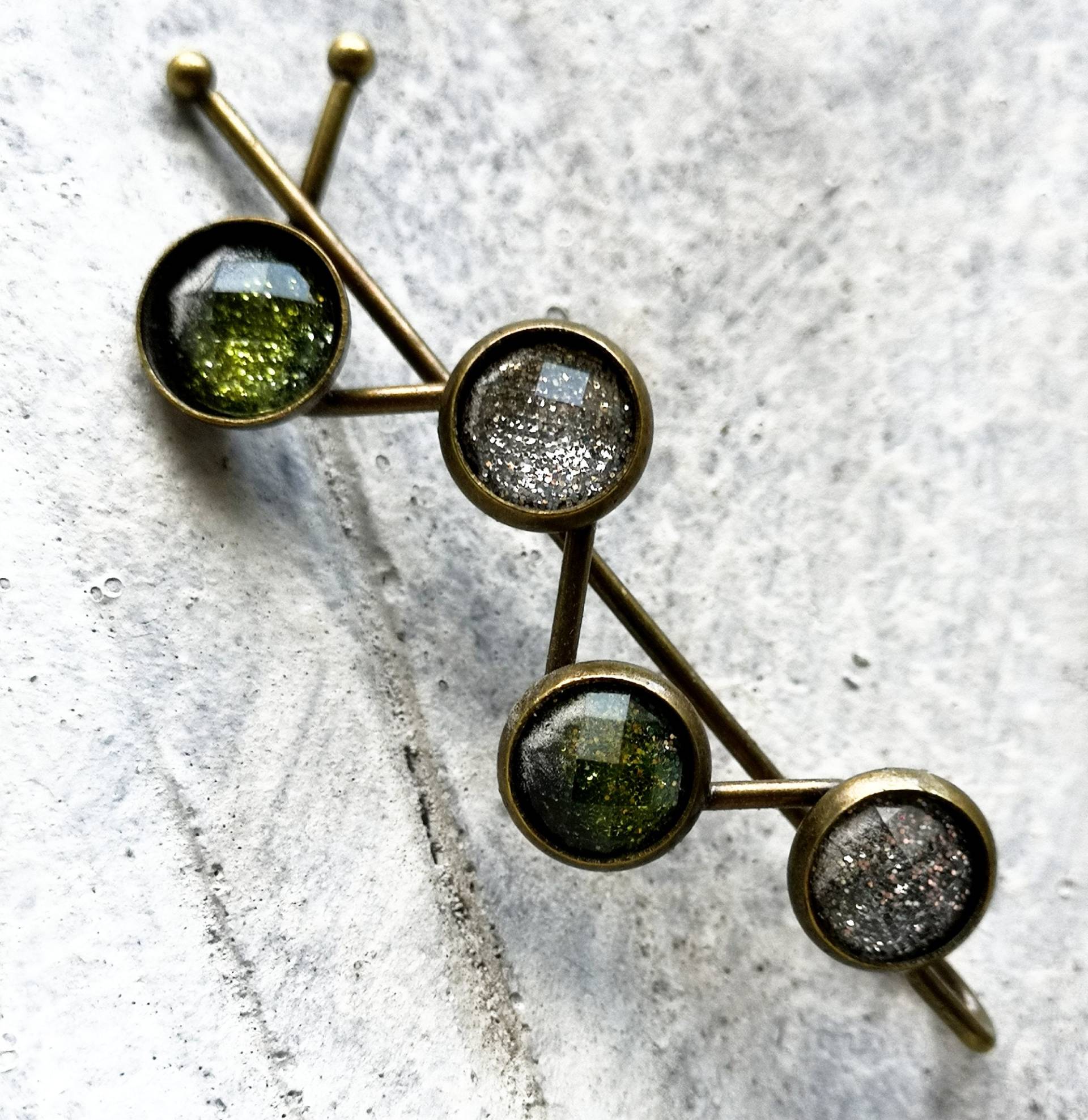 Verzierte Haarspange, Vintage-stil, Cabochon von TinasSchmucktruheCOM