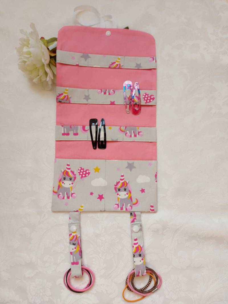 Utensilo Fuer Haarspangen Und Haargummis Einhorn Pferd Aufbewahrung Haarspangenhalter Haarspangenutensilo von TinasSewingBox