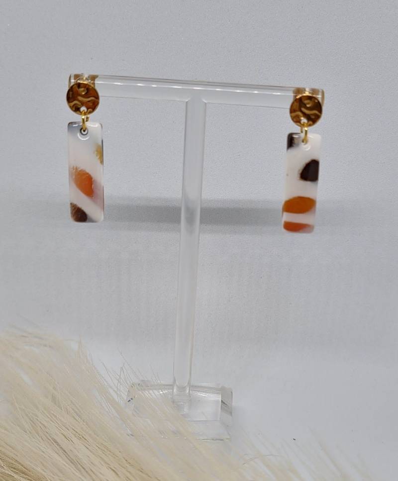 Nature | Polymer Clay Ohrringe Bohostyle Natürlich Hängeohrringe Geschenk Weihnachten Winter Herbst Autumn Christmas von TinasTrading