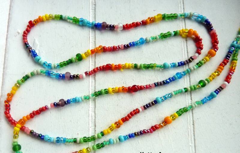 Endloskette Bunt Glasperlen Rocailles - Kette Und Länge Zur Auswahl 80/90/100/110cm Verschiedene Variationen Regenbogen Endloskette Bunt Glasperlen Rocailles - Kette Und Länge Zur Auswahl 80/90/100/110cm Verschiedene Variationen Regenbogen von TinasWunderArt