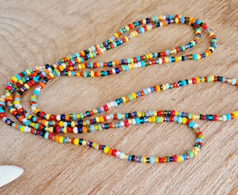 Endloskette Bunt - Länge Zur Auswahl 80/90/100 /110/150 cm Glasperlen Rocailles Endloskette Bunt - Länge Zur Auswahl 80/90/100 /110/150 cm Glasperlen Rocailles von TinasWunderArt