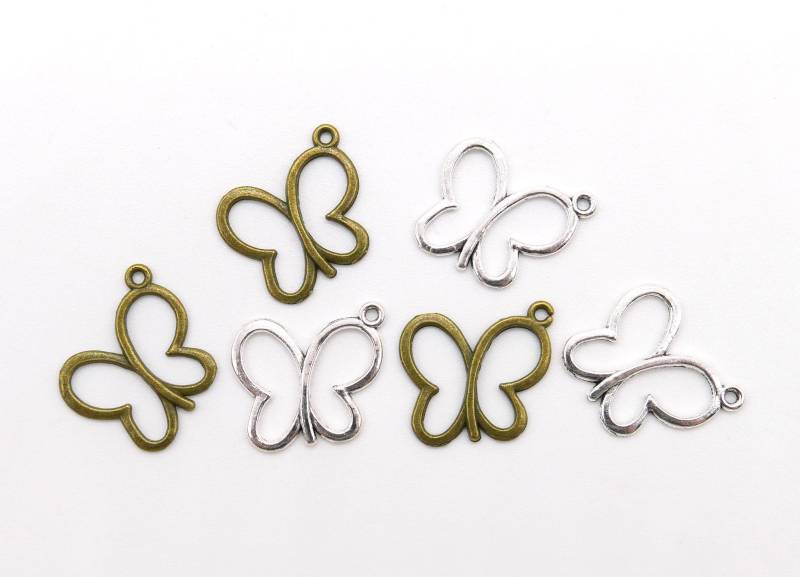 Anhänger Schmetterling, 5 Stück von TinasZauberwerkstatt