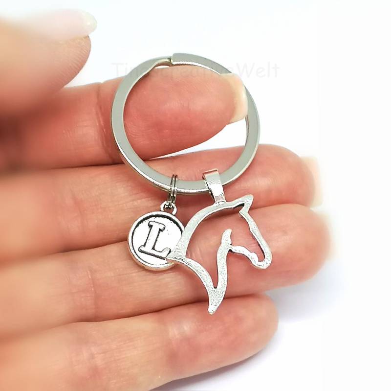 Personalisierter Pferdeanhänger Mit Buchstaben - Schlüsselanhänger Oder Taschenanhänger Auswahl Anzahl Buchstaben von TinescreativeWelt