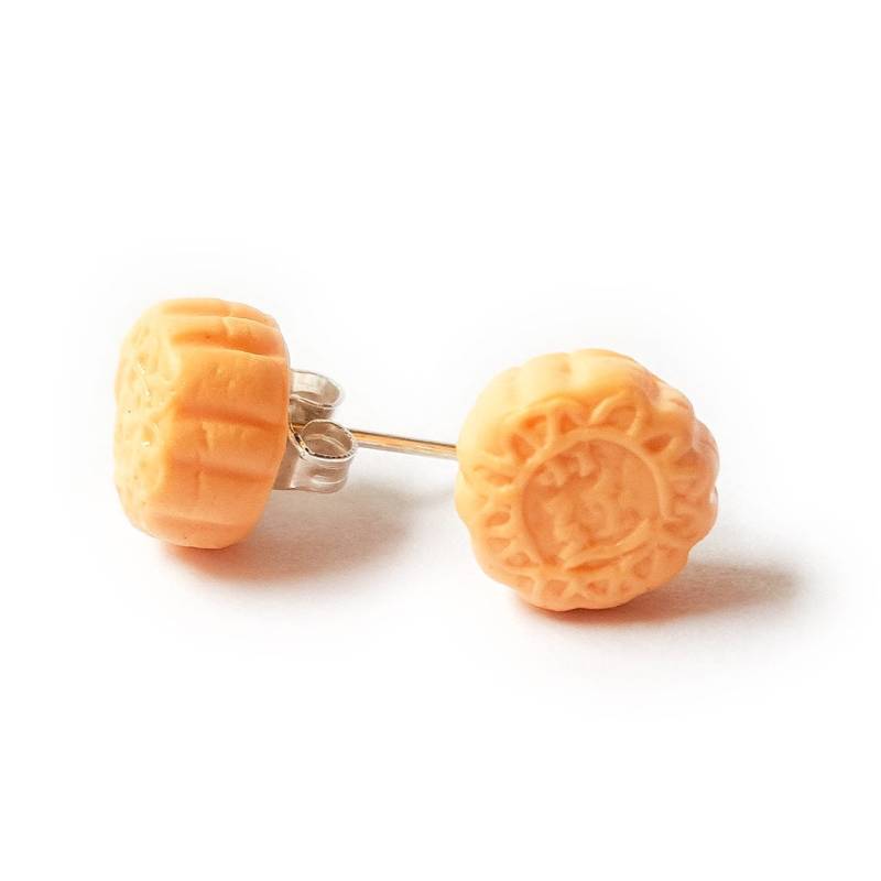 Schnee Haut Mondkuchen Ohrstecker Schnee Haut Mondkuchen Ohrstecker von TingCorner