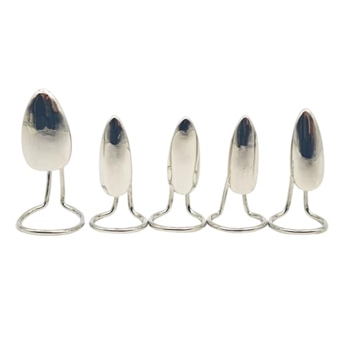 5 Stück Punk inspirierte Krallenringe, raffinierter Metall-Nägel, Schmuck für alternative Mode-Liebhaber und mutige Accessoire-Kombinationen, verstellbare Nagelkrallen-Schmuck-Set von TingHaoO