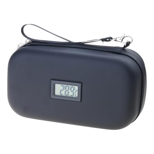 Aufbewahrungstasche für Medikamente gegen Diabetiker, mit digitalem Thermometer, Display, Temperaturkontrolle, Medikamentenkoffer, Medikamenten-Organizer, Schwarz , Einheitsgröße von TingHaoO