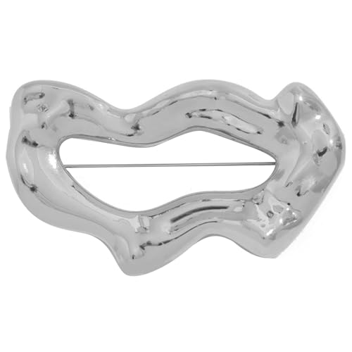 Elegante Brosche aus Legierung mit aufwendigem Hohl-Design, einzigartiger Anstecknadel, Schmuck für Partys und den täglichen Pendler, robustes Mode-Accessoire, Einheitsgröße, Wie beschrieben von TingHaoO