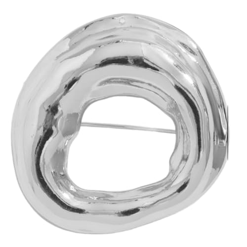 Elegante Brosche aus Legierung mit aufwendigem Hohl-Design, einzigartiger Anstecknadel, Schmuck für Partys und den täglichen Pendler, robustes Mode-Accessoire, Einheitsgröße, Wie beschrieben von TingHaoO