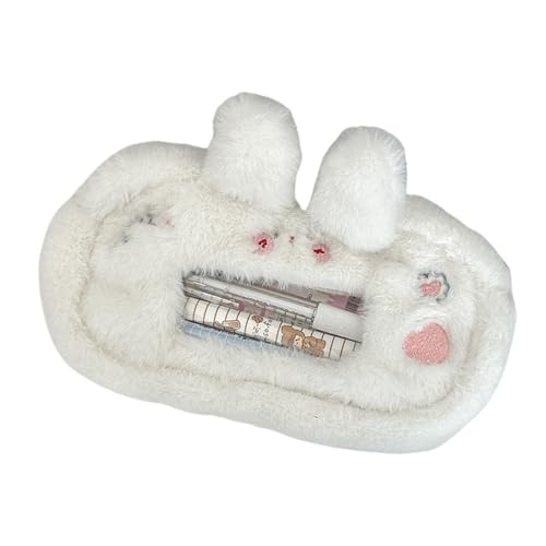Federmäppchen mit Cartoon-Tiermotiv, Kaninchen, großes Fassungsvermögen, Plüsch-Hunde-Federmäppchen, Schulbedarf, Kleiner Hase Federmäppchen mit Cartoon-Tiermotiv, Kaninchen, großes Fassungsvermögen, Plüsch-Hunde-Federmäppchen, Schulbedarf, Kleiner Hase von TingHaoO