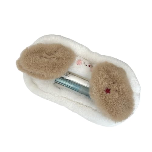 Federmäppchen mit Cartoon-Tiermotiv, Kaninchen, großes Fassungsvermögen, Plüsch-Hunde-Federmäppchen, Schulbedarf, Welpe Federmäppchen mit Cartoon-Tiermotiv, Kaninchen, großes Fassungsvermögen, Plüsch-Hunde-Federmäppchen, Schulbedarf, Welpe von TingHaoO