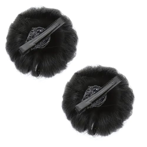 Kinder-Haarklammer mit Blumen-Motiv, schnelle Art, Hochtemperaturfaser, Hochsteckfrisur, Hochsteckfrisur, für Schule, Veranstaltung, Frisur, Haarknoten für Kinder von TingHaoO