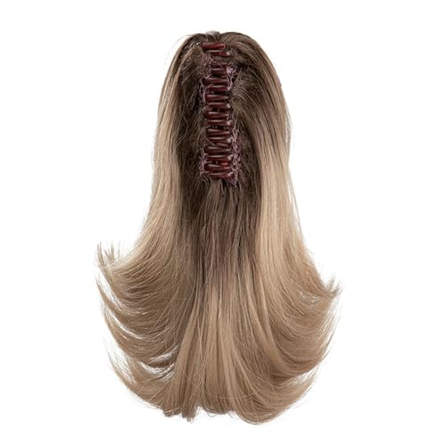 Lockiges Haarteil für Damen, Kunsthaarteil mit Klauenclip für schnelle Frisuren, verschiedene Anlässe, Outfit-Haarspange von TingHaoO
