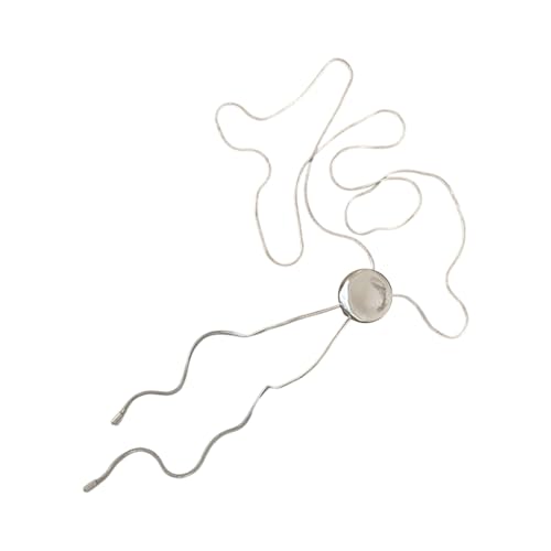 Moderne, minimalistische Dreiecks- und kreisförmige verstellbare Schicht-Halskette, verstellbare Kette, Halskette für modebewusste Frauen, Modeschmuck, Einheitsgröße, Wie beschrieben, Wie beschrieben von TingHaoO