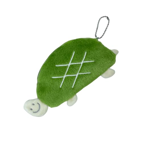 Münzbörse mit Schildkrötenmotiv, Plüsch, Münzbeutel, Geldbörse mit Reißverschlüssen, Schlüsselanhänger, kleine Geldbörse für Damen, tragbare Kosmetiktasche, Schildkrötenbeutel, B, Mass Beauty von TingHaoO