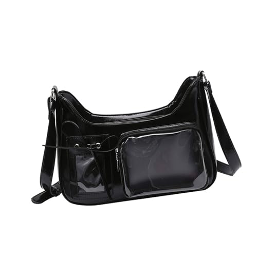 Stilvolle Umhängetasche, japanischer Stil, Umhängetasche, schöne Itabag Schule, PU-Leder, Kuriertasche für Pin-Display, japanischer Stil, Umhängetasche, PU-Leder, schöne Schulter für Mädchen, Schwarz Stilvolle Umhängetasche, japanischer Stil, Umhängetasche, schöne Itabag Schule, PU-Leder, Kuriertasche für Pin-Display, japanischer Stil, Umhängetasche, PU-Leder, schöne Schulter für Mädchen, Schwarz von TingHaoO